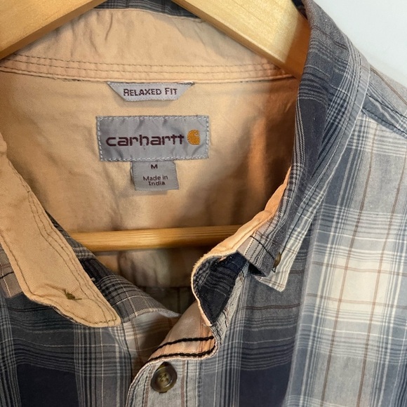 Carhartt men’s relaxed fit casual button up long sleeve shirt size medium - Picture 4 of 8